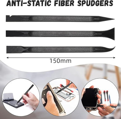 Minatee 18 Pieces Non-scratch Plastic Scraper Tool Multi-purpose Carbon Fiber - Image 2