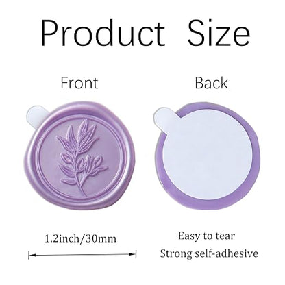 PONATIA Lilac Wax Seal Stickers - Image 2