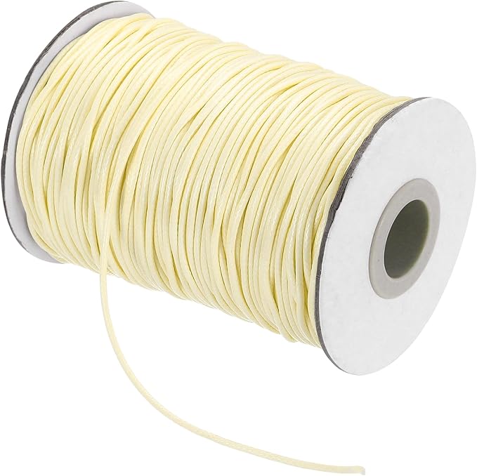 MECCANIXITY Waxed Cord 1.5mm Waxed Thread 87 Yard Wax String Leather Cord by MECCANIXITY