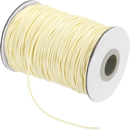 MECCANIXITY Waxed Cord 1.5mm Waxed Thread 87 Yard Wax String Leather Cord by MECCANIXITY