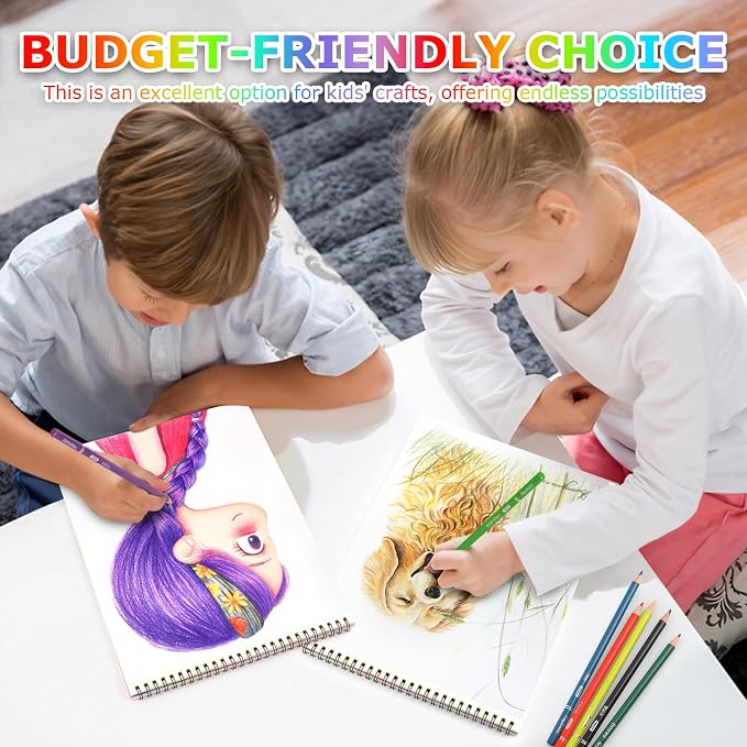 Hapikalor Drawing Pad for Kids, Sketch Pads 50 Sheets, Drawing Paper for Kids - Image 4