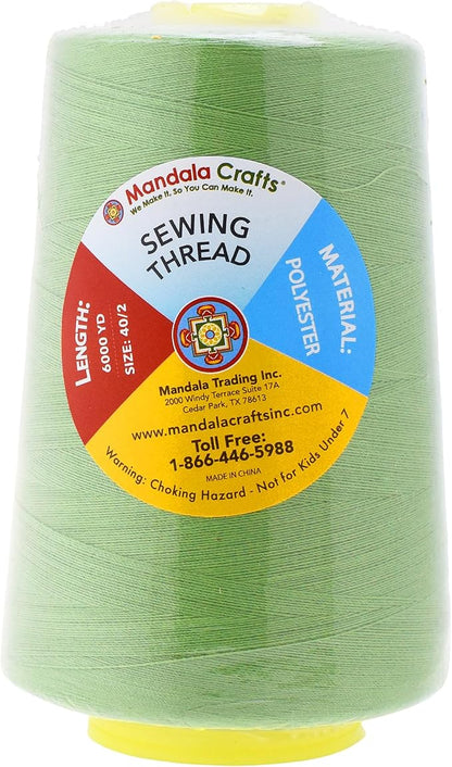 Mandala Crafts 4 Pack of Serger Threads Cones Spools - Image 3