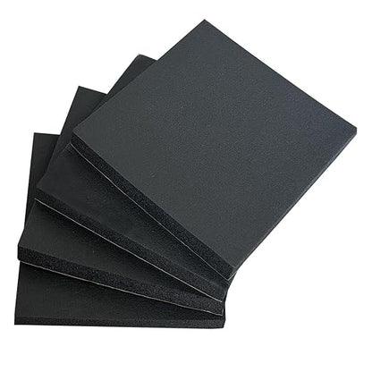 4 Pieces Adhesive Foam Padding 1/2 in Thick X 4 in X 4 in, Anti Vibration Pads by ZSUCUN