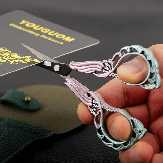 Sharp Detail Scissors with Case Embroidery Sewing Crafting Scissor - Image 4
