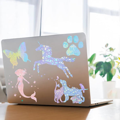 36 Sheets Holographic Sticker Paper Clear A4 Vinyl Sticker Paper Self Adhesive - Image 5