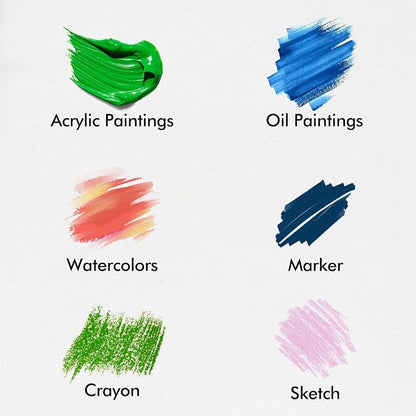 ESRICH Canvas for Painting, 32 Pack Multi-Size Canvas Boards for Painting 8pcs - Image 3