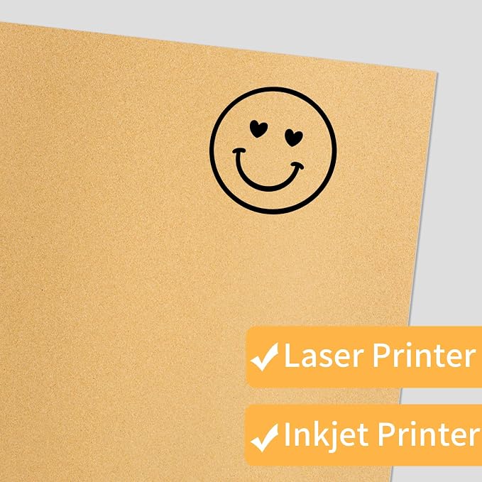 Kraft Printable Sticker Paper, 20 Sheets Brown Printable Sticker Paper - Image 3