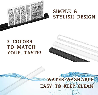 Playing Card Holder Stand Width 400mm White Acrylic Set - Image 4