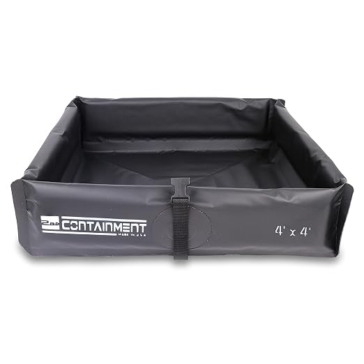 Duck Pond - 5’ x 5’ - Black by SecondaryContainmentBerms-MadeinUSA