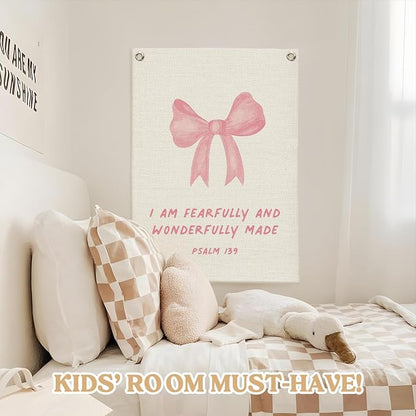 Bible Verses Wall Decor, Christian Wall Art I Am Fearfully And Wonderfully Made - Image 5