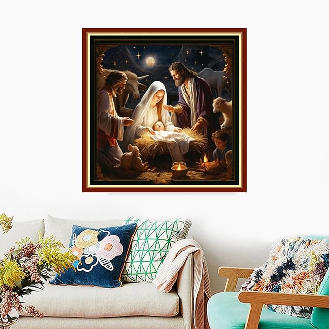 Foxdiviy Stamped Cross Stitch Kits Full Range of Embroidery Needlework Starter - Image 2