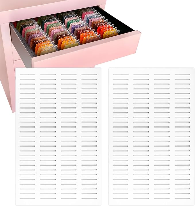 2 Pack PVC Foam Board Inserts for Drawer, Embroidery Floss Storage by Krafetto