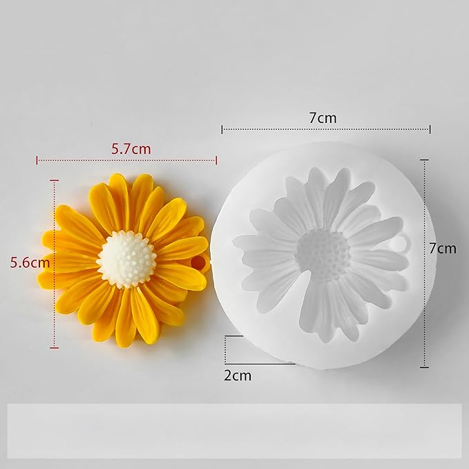 2 Pack Daisy Flower Mold - Image 3
