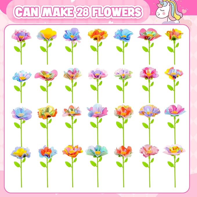 cosone DIY Fabric Flower Bouquets Toys Accessories - Image 2