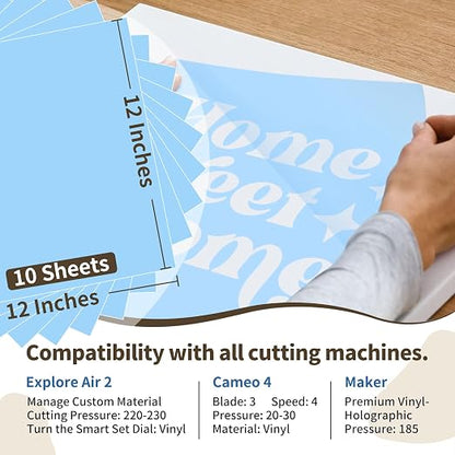 TECKWRAP Blue Stencil Vinyl Adhesive Masking Film - Image 3