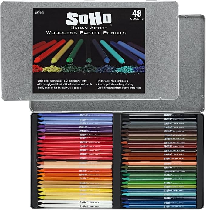 Soho Urban Artist Woodless Pastel Pencils by SoHo+Urban+Artist