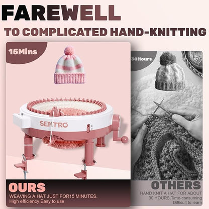 SENTRO Upgraded 48 Needle Knitting Machine, Circle Knit Loom Machine - Image 3
