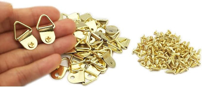 100 Pack Small Triangle Ring Steel Picture Hangers - Image 4