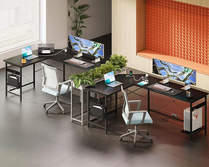 Coleshome 66" L Shaped Gaming Desk - Image 4