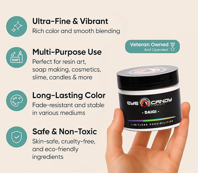 Eye Candy Pigments Premium White Mica Powder - Image 2
