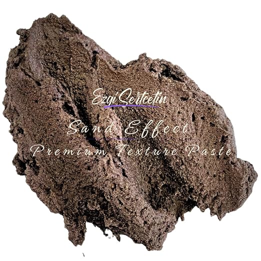 Premium Sand Effect Texture Paste | 6oz by Volume | Unique Metallic Colors | by EzgiSertcetin