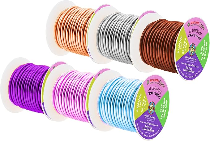 Mandala Crafts 8 Gauge Anodized Aluminum Craft Wire - Image 2