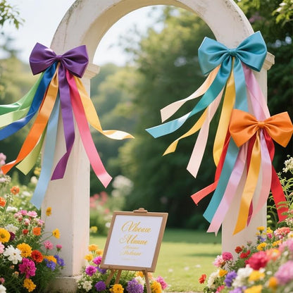 3/8 Double-Faced Satin Ribbon 50 Yards Set, “Morning Meadow”–10 Nature Colored - Image 5