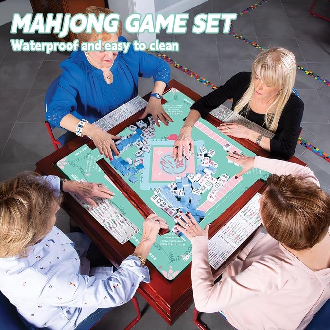 Mahjong Table Mat: 32.4 * 32.4 Inches Non-Slip and Noise-Reducing Mahjong Mat - Image 6