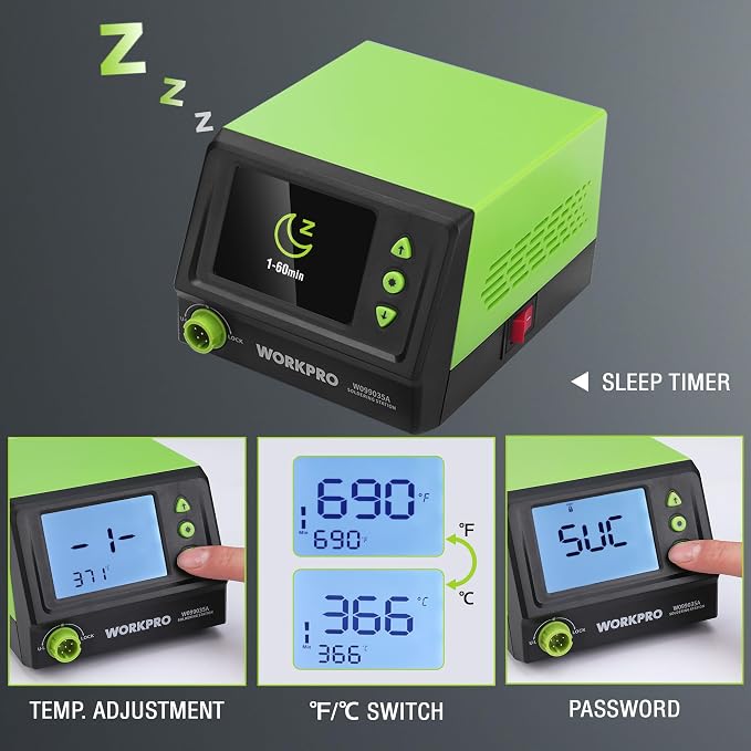 WORKPRO Soldering Station, 60W Soldering Iron Kit - Image 3