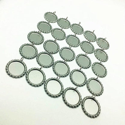Silver Color Flat Bottle Caps - Image 4