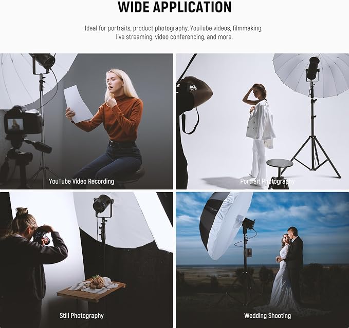 NEEWER 41"/104cm Parabolic Reflective Umbrella Photography - Image 8