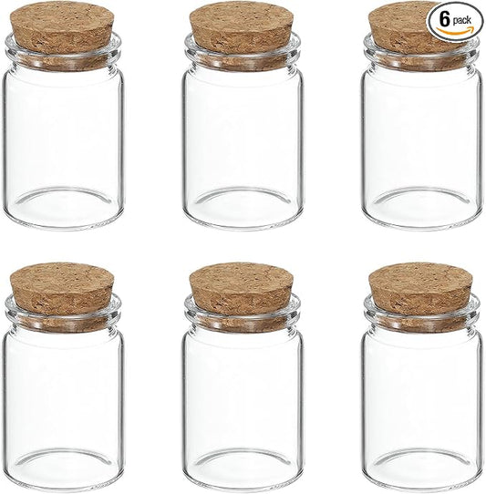 uxcell 6Pcs Mini Glass Bottles by uxcell