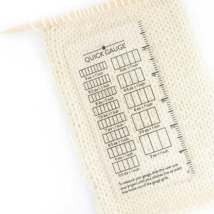 Quick Gauge Ruler, Gauge Ruler for Knitting and Crochet, Scarf Keychain - Image 2