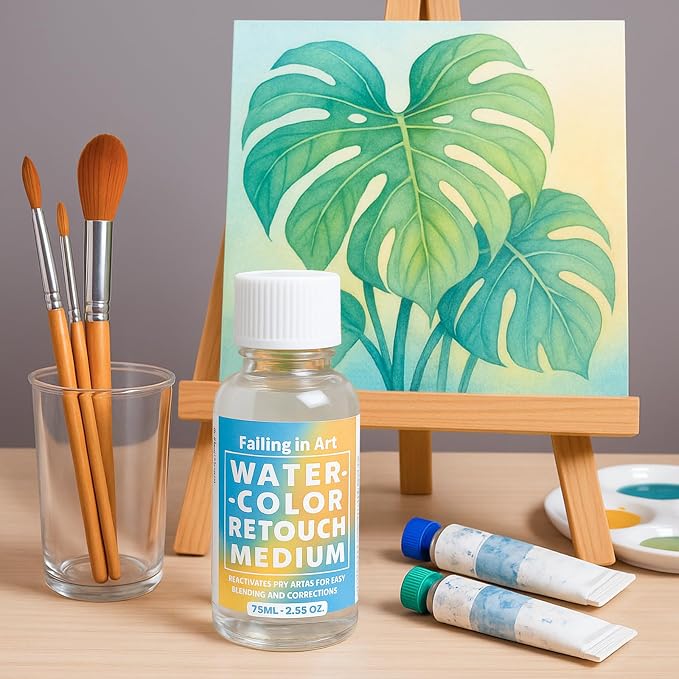 Falling in Art Professional Artist Retouching Varnish, Watercolor Retouch Medium - Image 4