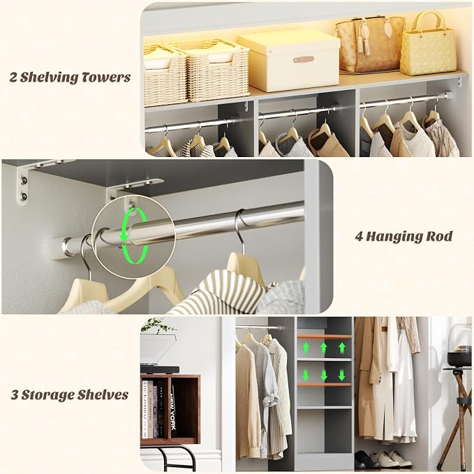 48" Small Closet Organizer, 4FT Small Closet System - Image 6