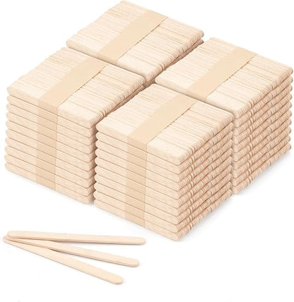 2000 Pcs 4.5" Wooden Craft Sticks, Ice Cream Sticks, Natural Wood Popsicle Stick by VEIDIA