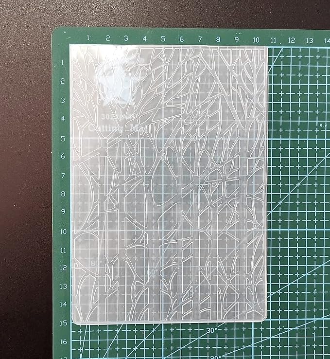 NZJ Merry Christmas Forest Tree Plastic Embossing Folders - Image 4