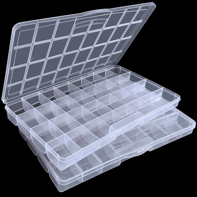 DUOFIRE 32 Grids Bead Organizer, Craft Organizers and Storage by DUOFIRE