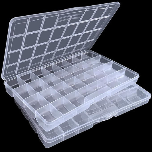 DUOFIRE 32 Grids Bead Organizer, Craft Organizers and Storage by DUOFIRE
