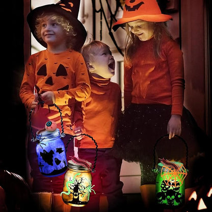 Halloween Crafts Activities For Kids Ages 4-12, 8 Pack Glass Mason Jar for - Image 7