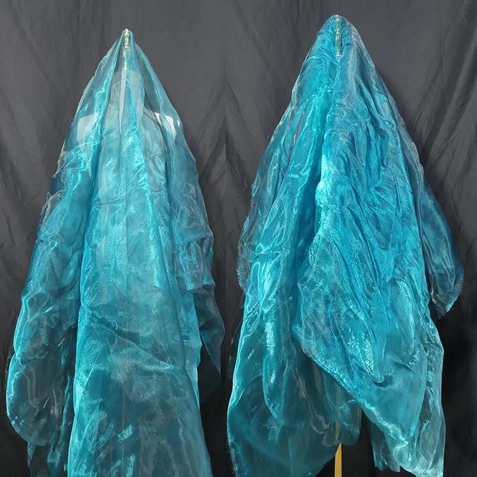 Two-Tone Iridescent Holographic Organza Fabric - Image 2