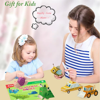 MIREONETRY Origami Paper for Kids Ages 6+, 16 Style 3D Car Origami Paper Kit - Image 5
