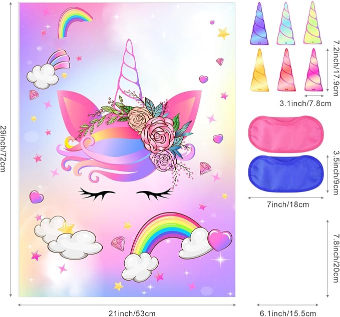 ASTARON Pin The Horn on The Unicorn Game - Image 2