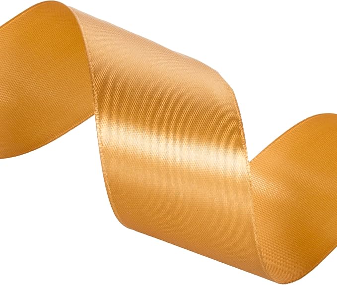 1 1/2 Copper Solid Satin Ribbon, 50 Yards Craft Fabric Ribbon - Image 4