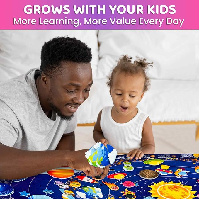 QUOKKA Space Felt Board for Kids 3-5 Years Old - Image 6