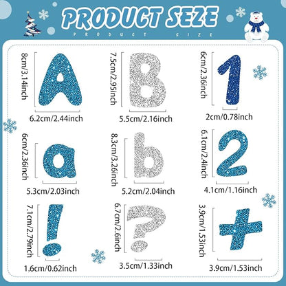 221 Pcs Classroom Bulletin Board Letters Colorful Alphabet Cutouts Number and - Image 3