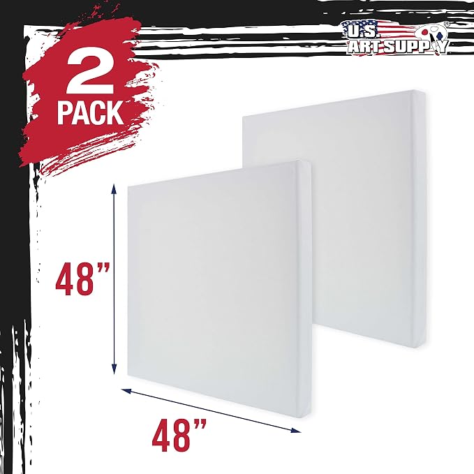 U.S. Art Supply X-Large Stretched Canvas - Image 3
