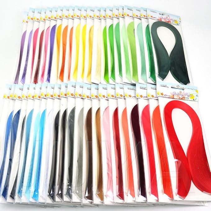 JUYA Single Color Paper Quilling Strips Set 42 Colors 100 Strips per Pack - Image 5