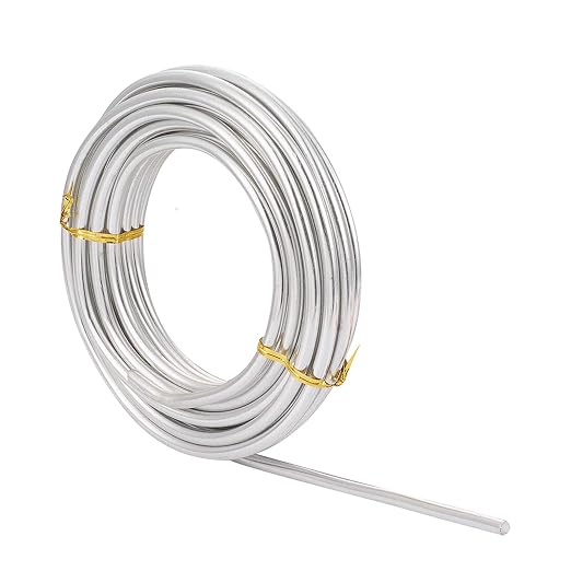 Fashewelry 22.96 Feet/Roll 6mm Thick Aluminum Wire Silver Bendable Metal Craft - Image 3