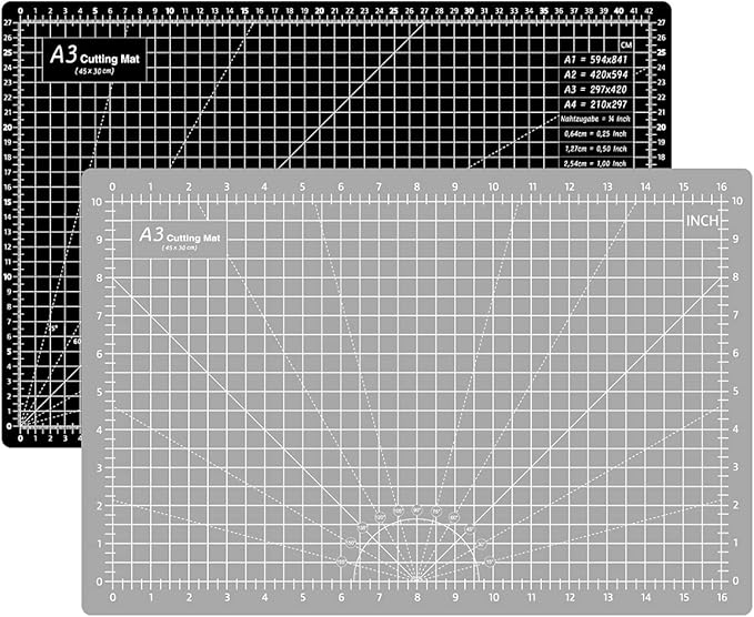 Headley Tools 18"x12" Thickened Self Healing Cutting Mat, A3 Rotary Cutting by HeadleyTools